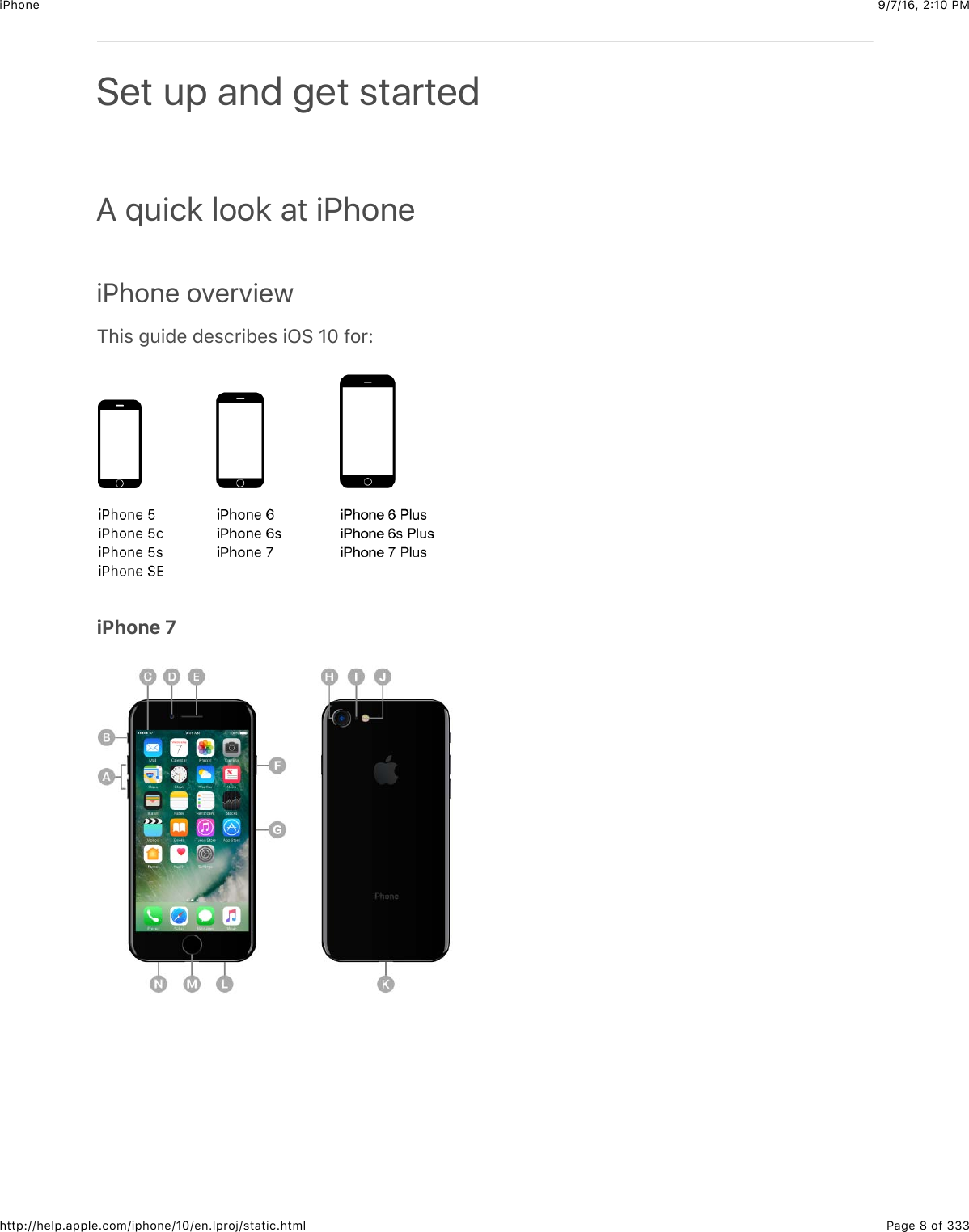 Iphone 7 User Guide And Manuals